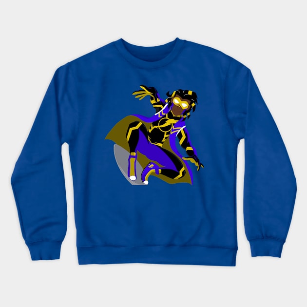 Static Shock Redesign Crewneck Sweatshirt by Visions_live